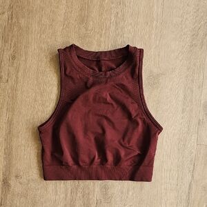 Alphalete Women's Burgundy Sleeveless Top Size XS